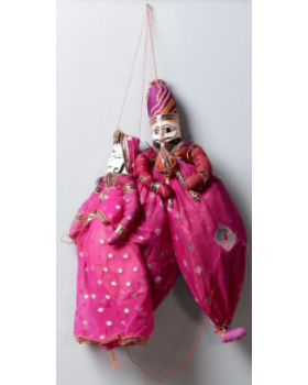 Pink  Puppet Wall Hanging  Set of 2
